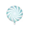 Globo de Foil Redondo Azul y Blanco 45 cm