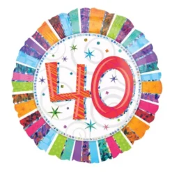 Globo Felíz 40 cumpleaños