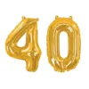 Globo Foil 40 años Oro
