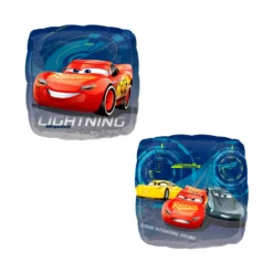Globo Foil Cuadrado Cars 43 cm