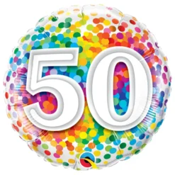 Globo Foil 50 Cumpleaños Multicolor 46 cm