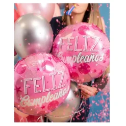 Globo Foil Felicidades Estrellas 45 cm