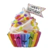 Globo Foil Feliz Cumpleaños Cupcakes Multicolor 100 cm