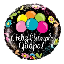 Globo Foil Feliz Cumple Guapa 46 cm