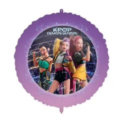 Globo Foil K-Pop con Cinta y Peso - 45 cm