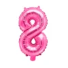 Globo Foil Número 8 Rosa Intenso 35 cm