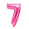Globo Foil Número 7 Rosa Intenso 35 cm
