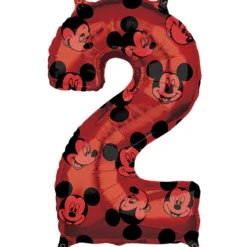 Globo Foil Nº 2 Rojo Mickey 66 cm