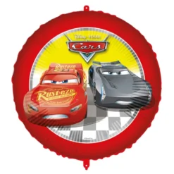 Globo Foil Redondo Cars 45 cm