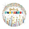 Globo Foil Velas Feliz Cumpleaños 45 cm