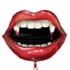 Globo Halloween boca de vampiro 68cm
