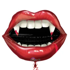 Globo Halloween boca de vampiro 68cm