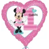 Globo Minnie Mouse 1 Año Corazón