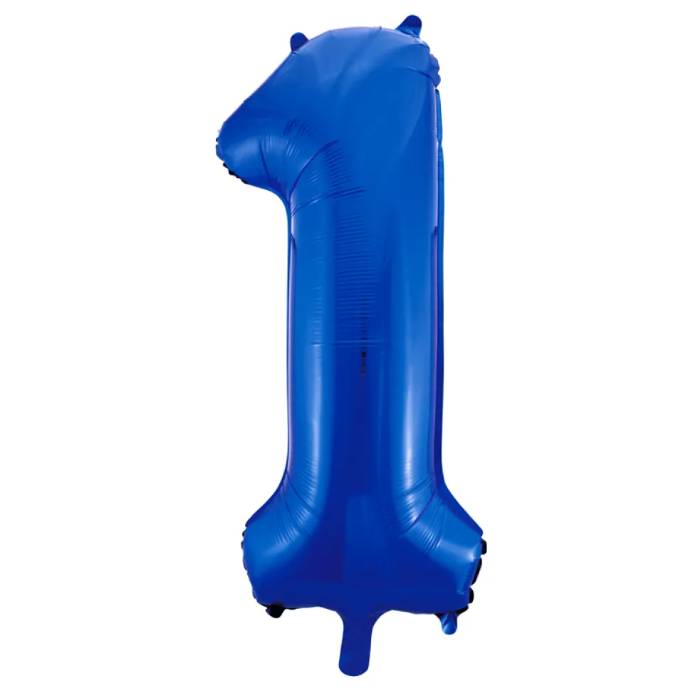 Globo Nº 1 Azul 86 cm