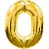 Globo Nº 0 Dorado 86 cm