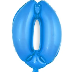 Globo Número 0 Azul 40cm