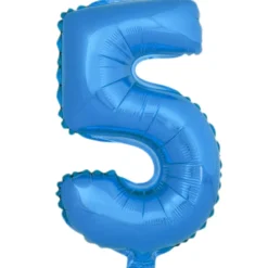 Globo Número 5 Azul 40cm