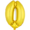 Globo Número 0 Dorado 40cm