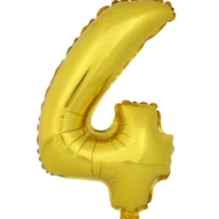 Globo Número 4 Dorado 40cm