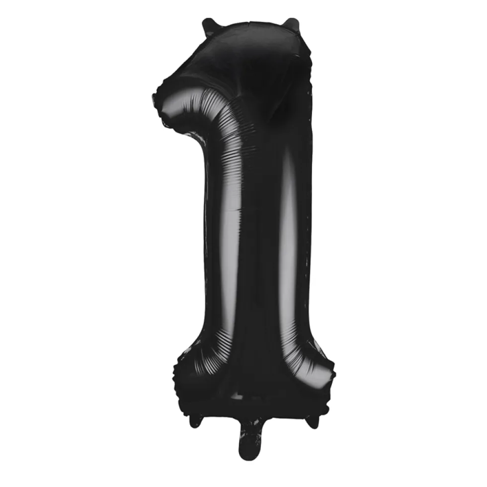 Globo Nº 1 Negro 86 cm
