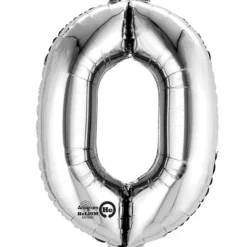 Globo Nº 0 Plata 86 cm