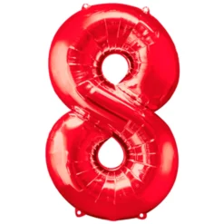 Globo Nº 8 Rojo 86 cm