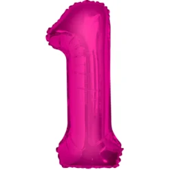 Globo Nº 1 Rosa 83 cm
