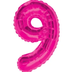 Globo Nº 9 Rosa 83 cm
