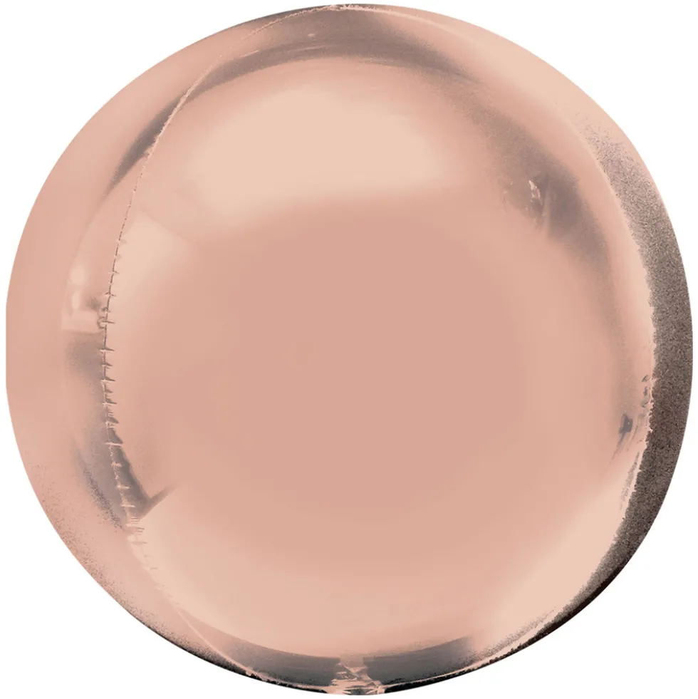 Globo Orbz Rosa Dorado 40 cm