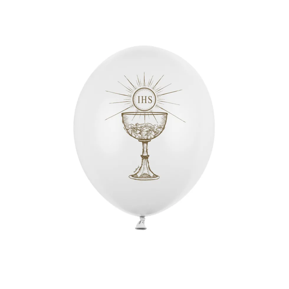 Globos Comunión IHS 6 ud