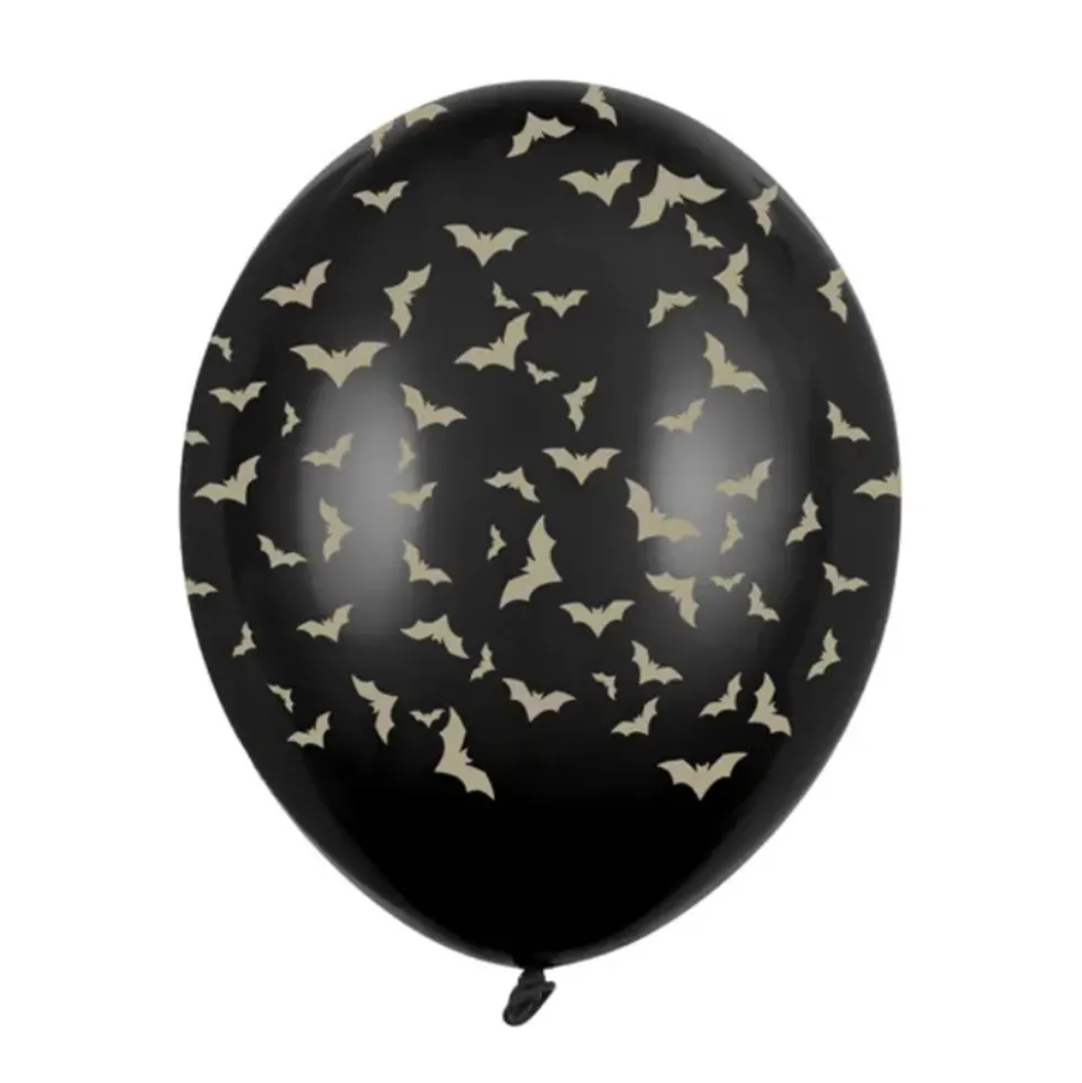 Globos de Látex Murciélagos 30 cm 6 ud