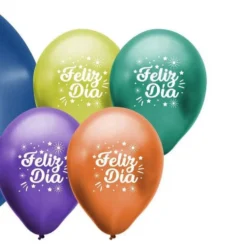 Globos Feliz Día 30 cm 25 ud