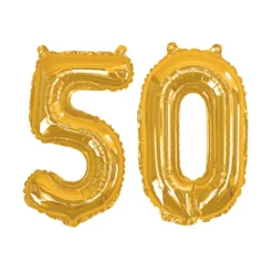 Globos Foil 50 Años Oro