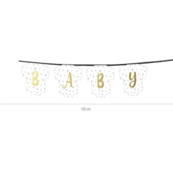 Guirnalda Baby Shower niño y niña 1,3 m