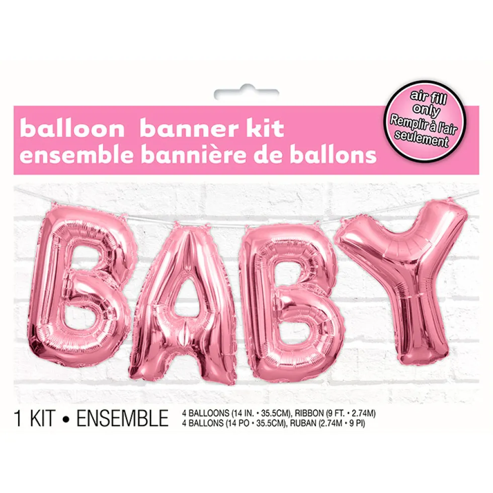 Guirnalda de Globos Baby Rosa