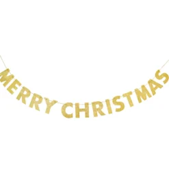 Guirnalda Dorada Merry Christmas 2,75 m