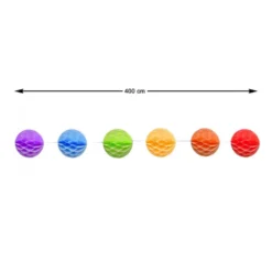 Guirnalda Nido de Abeja Multicolor 4 m