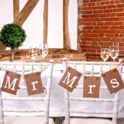 Guirnalda para sillas Mr & Mrs