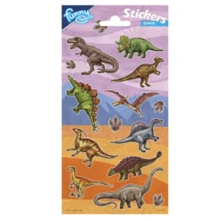 Hoja de Pegatinas Dinosaurios
