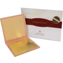 Hojas de Oro Comestible 8 cm 25 ud