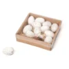Huevitos de Pascua Blancos Decorativos 12 ud