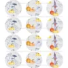 Juego 12 Impresiones Papel Comestible Halloween Modelo E 6 cm