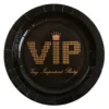 Juego 10 Platos Negros VIP 23 cm