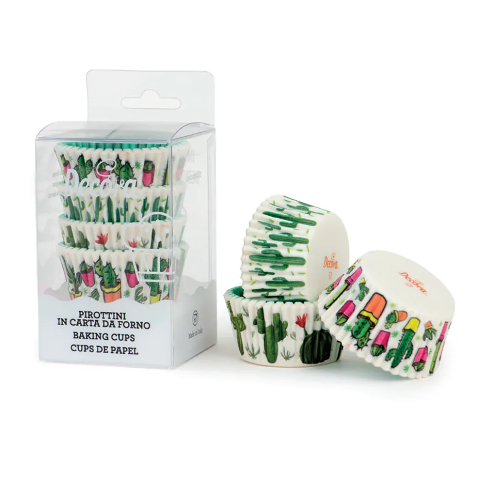 Juego de 75 Cápsulas para Hornear Cactus