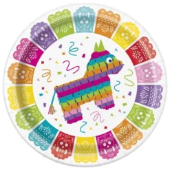 Juego de 8 Platos Fiesta Mexicana 22 cm