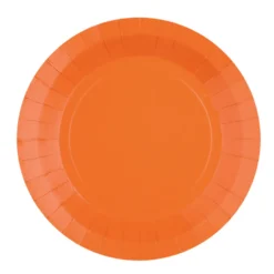 Juego de 10 Platos Naranjas 18 cm