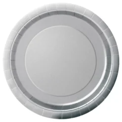 Juego de 8 Platos Plateados 22 cm