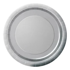 Juego de 8 Platos Plateados 17 cm