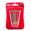 Juego de 6 Velas Llamas de Colores