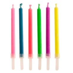 Juego de 6 Velas Llamas de Colores